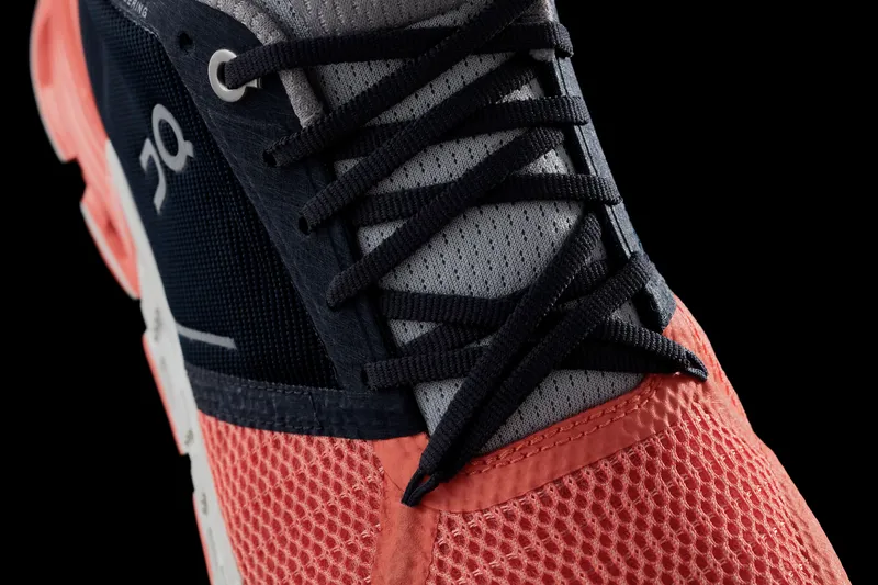 On Cloudflyer Womens Light Support Road Running Shoe - Salmon Ink - 4-3