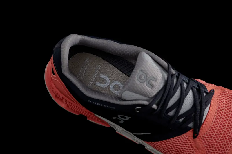 On Cloudflyer Womens Light Support Road Running Shoe - Salmon Ink - 4-6