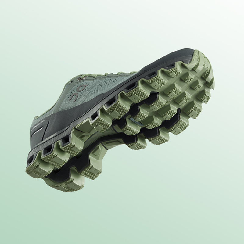 On Running Cloudventure Womens Trail Running Shoe - Moss Olive-7