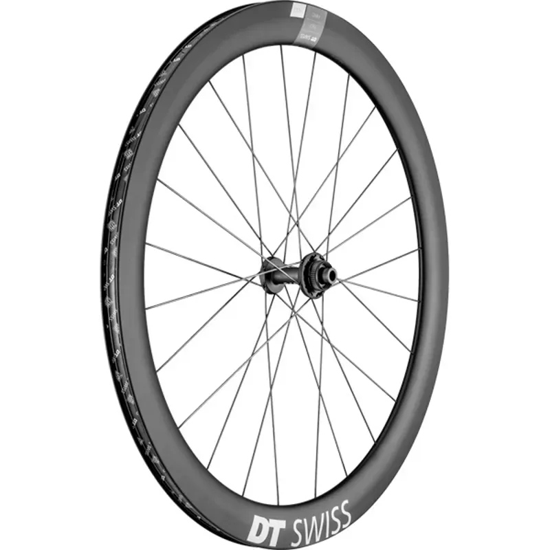 DT Swiss ARC14 50mm DB FR Black front Road Wheel 50 mm Carbon Clincher 12 x 100 mm