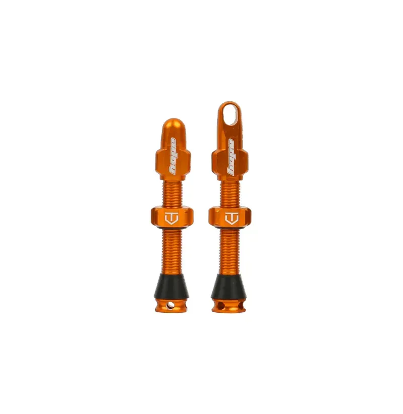 Hope Tubeless Valves Pair - 40mm - Orange