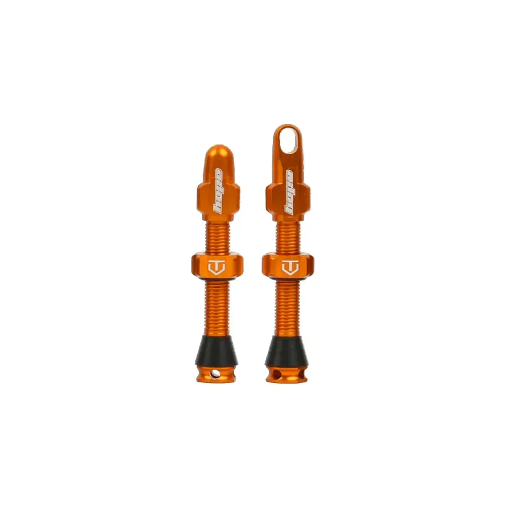 Hope Tubeless Valves Pair - 40mm - Orange