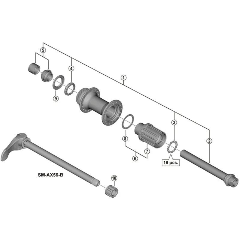 Shimano Freehub Body FH MT400 B Black
