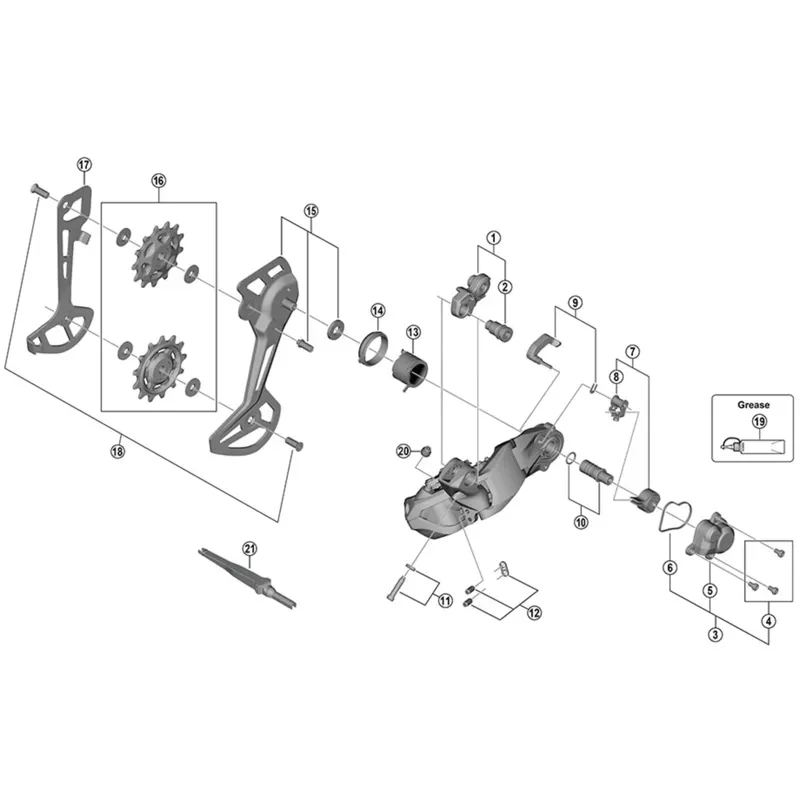 Shimano RDM8120 Inner Plate SGS Silver one size