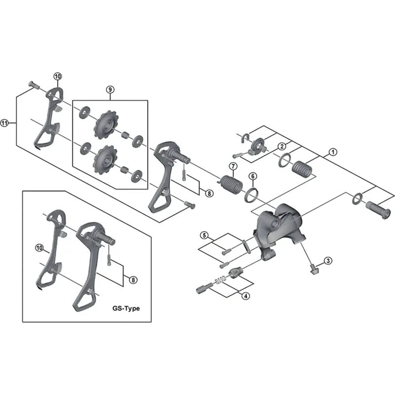 Shimano RD4700 pulley set-1
