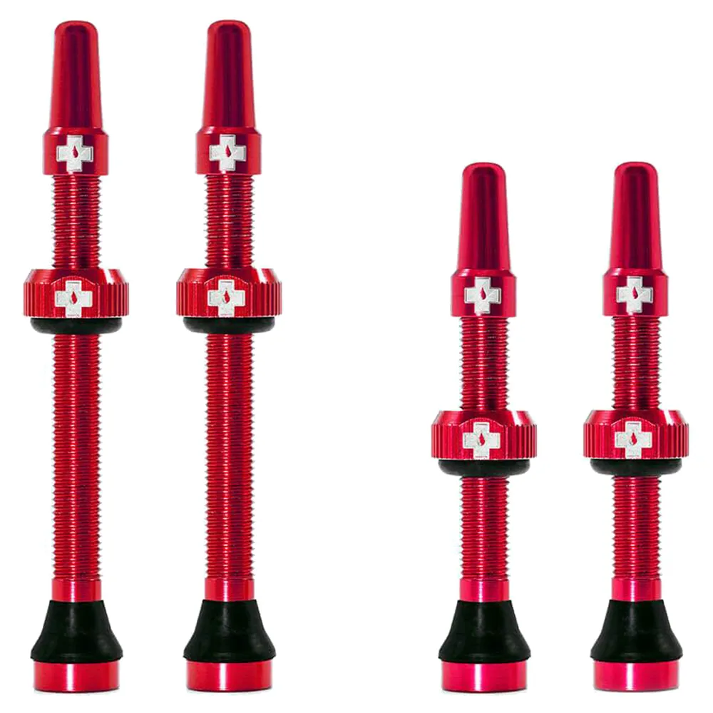 Muc-Off Tubeless Valve Kit 60mm Pair - Red