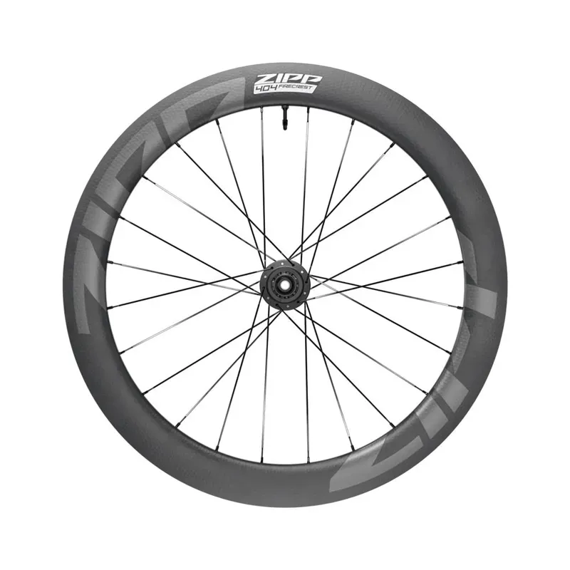 Zipp Wheel 404 Firecrest Carbon Tubeless Disc Brake Center Locking 700c Front 24Spokes 12x100mm Standard Graphic B1: size