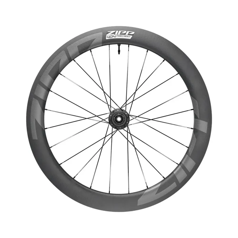 Zipp Wheel 404 Firecrest Carbon Tubeless Disc Brake Center Locking 700c Front 24Spokes 12x100mm Standard Graphic B1: size
