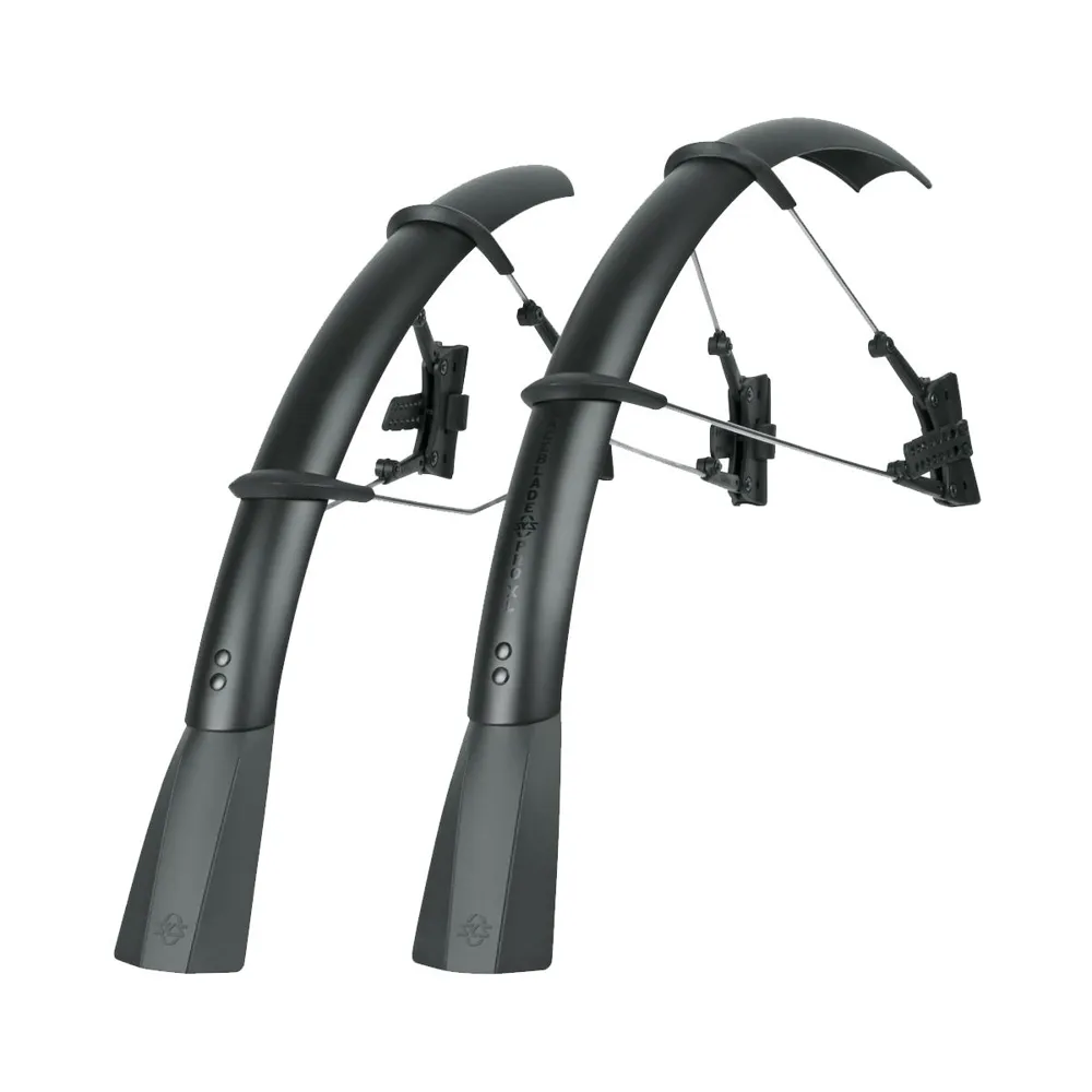 SKS Raceblade Pro XL Stealth Series Road Mudguard Set - Black
